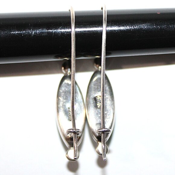 Sterling Silver Faux Turquoise Earrings - Picture 2 of 6